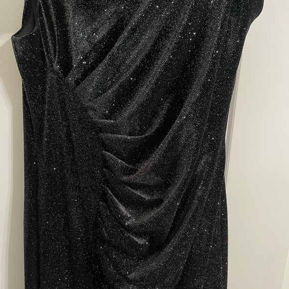 CALVIN KLEIN SPARKLE VELVET DRESS - Picture 3 of 5
